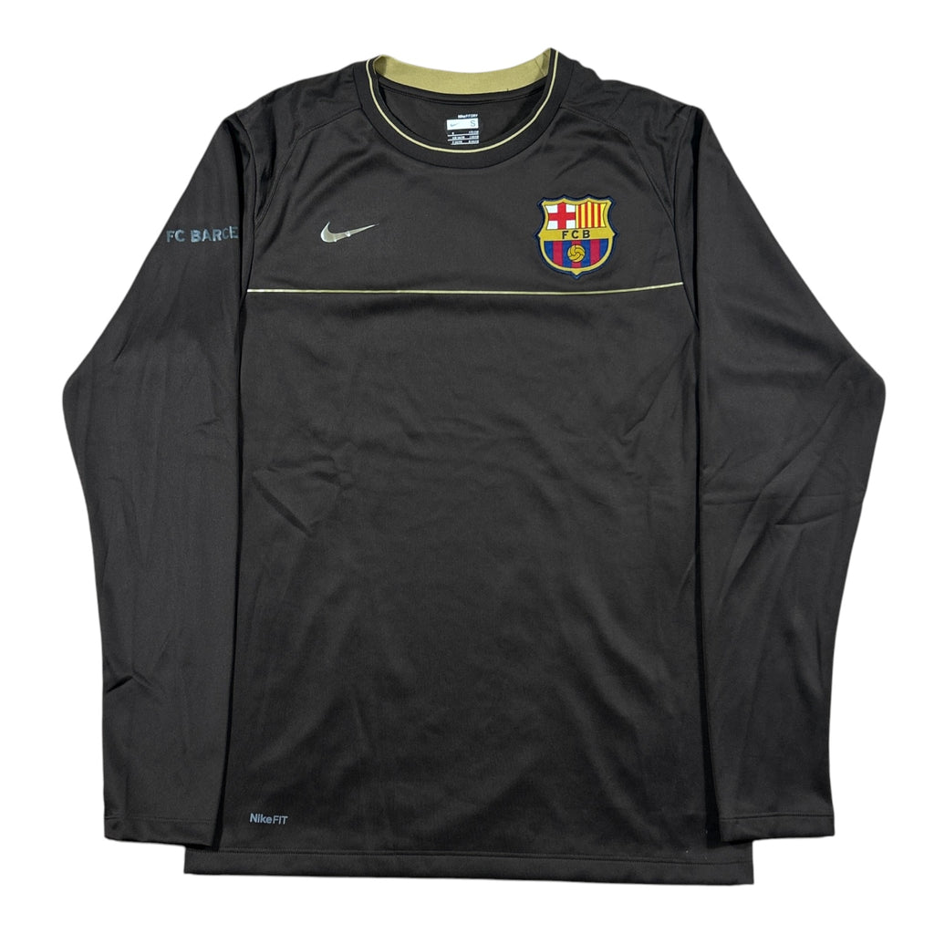 ‘07-‘08 Nike FC Barcelona Long Sleeve Training Shirt - Black