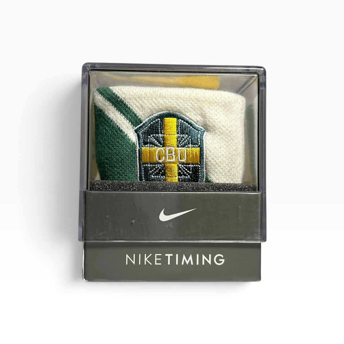 Nike Timing Brazil cuff watch in original box front view