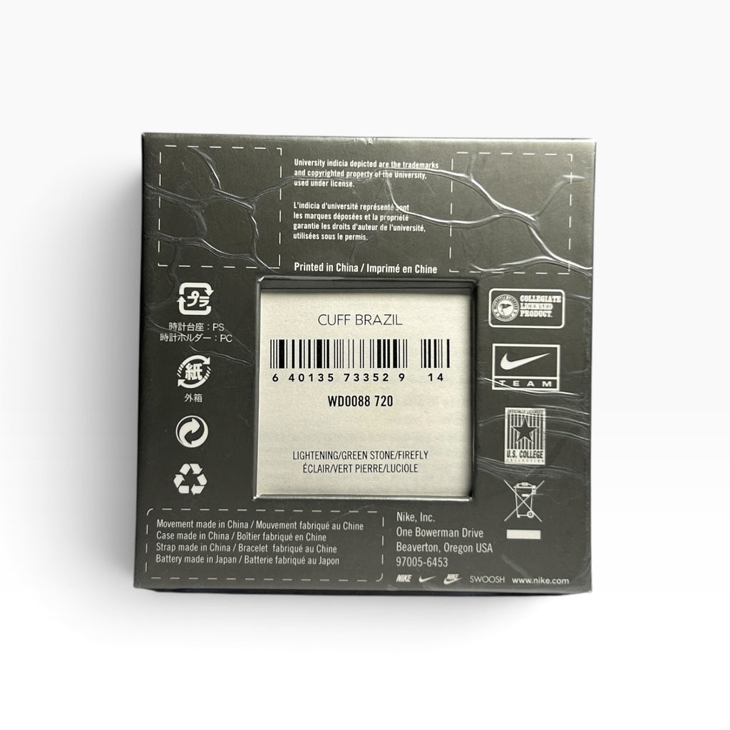 Nike Timing Brazil cuff watch original packaging label