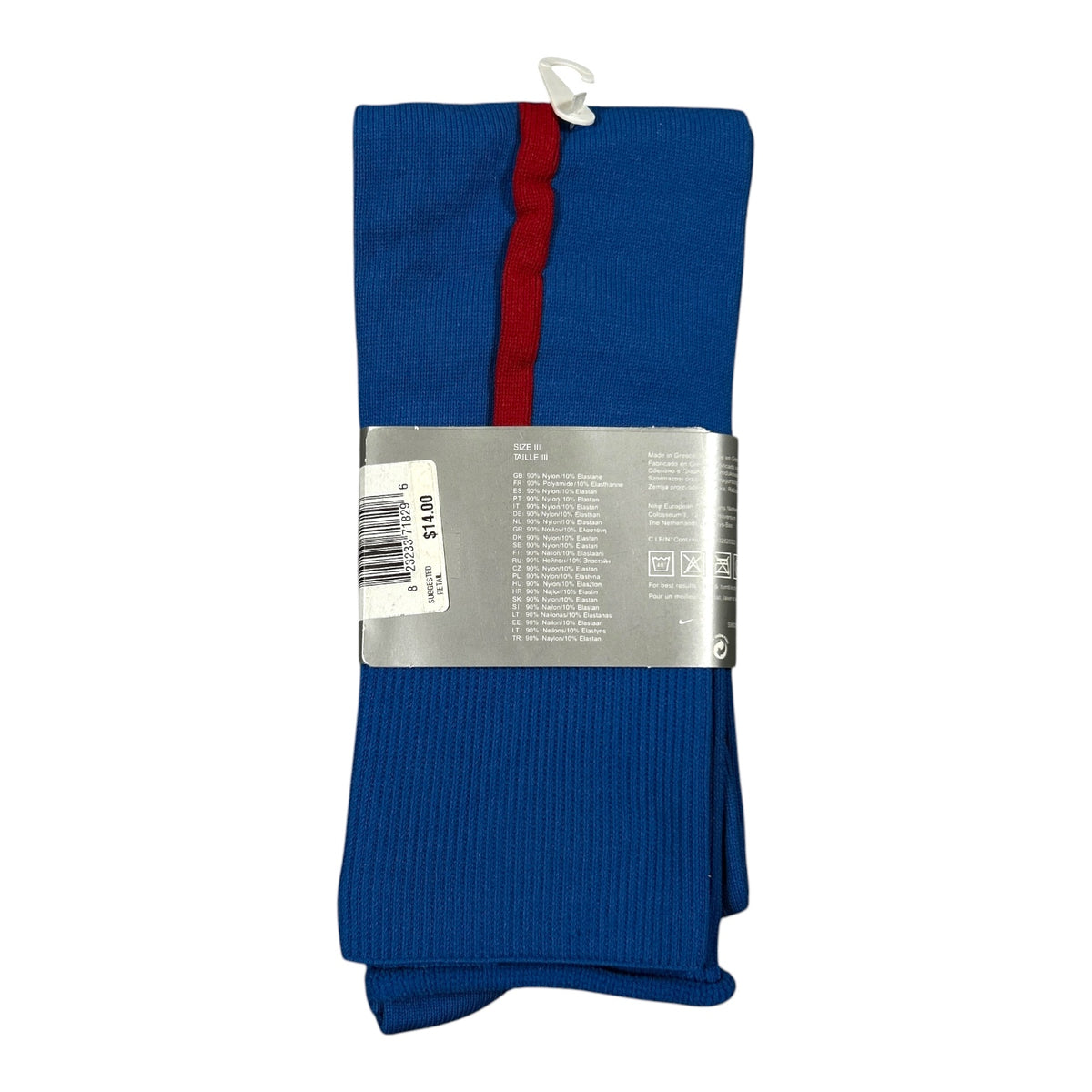 Nike FC Barcelona socks package label