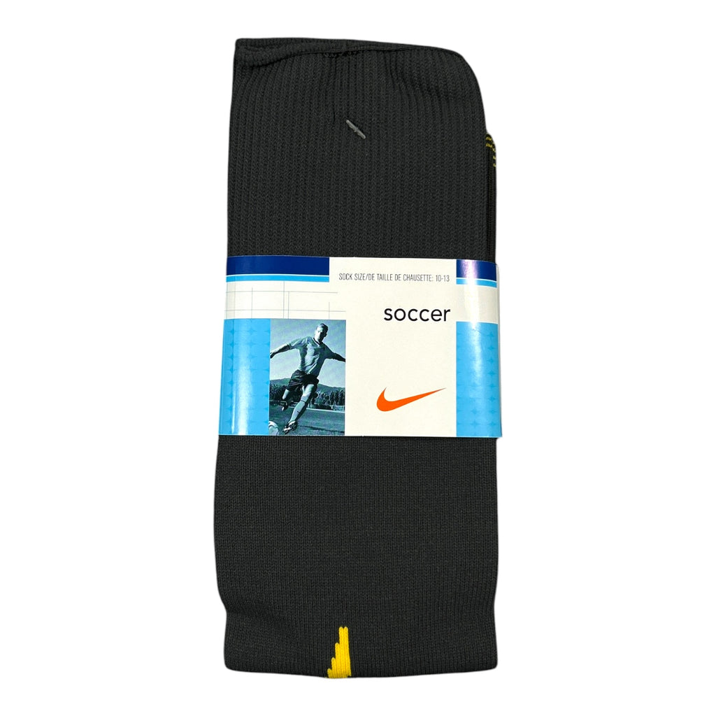 Vintage Nike Arsenal dark grey and yellow football socks