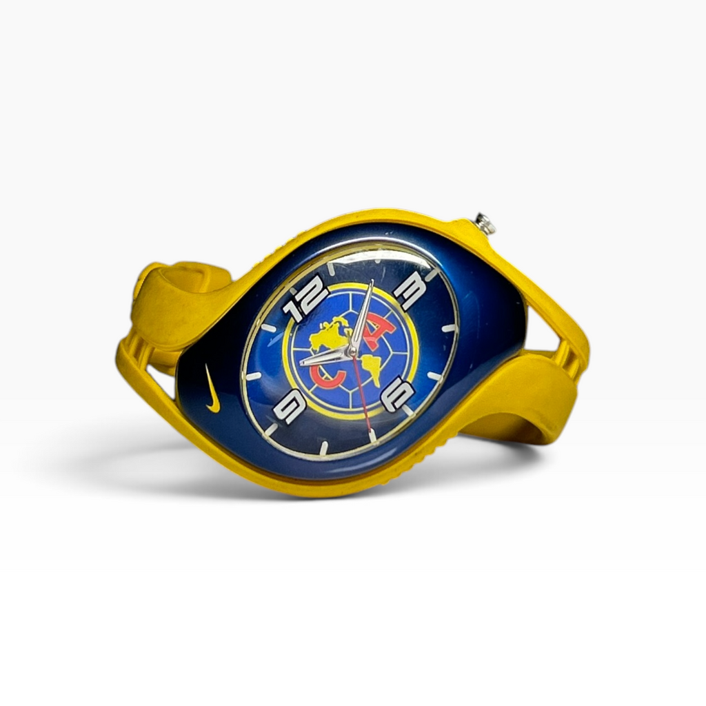 Nike FC Barcelona Triax Blaze WK0008 watch yellow navy front
