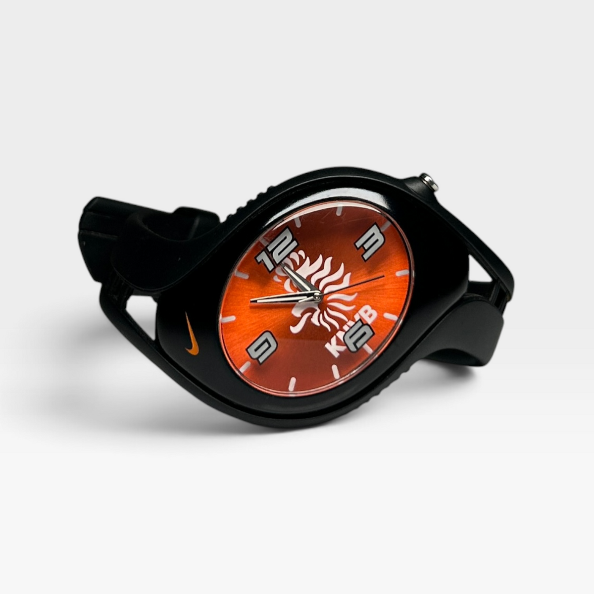Nike Netherlands Triax Swift Blaze watch black metallic orange front