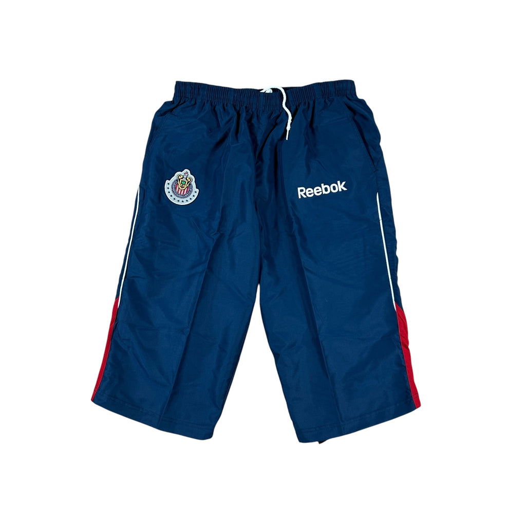Vintage Reebok Chivas Guadalajara three-quarter training pants navy front