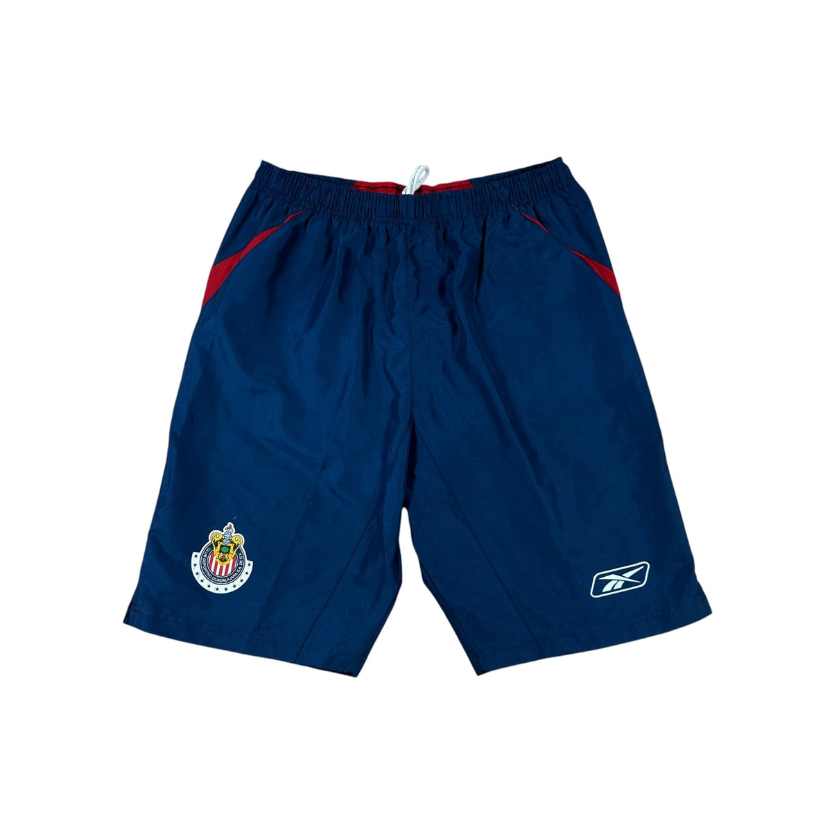 Vintage Reebok Chivas Guadalajara training shorts navy front