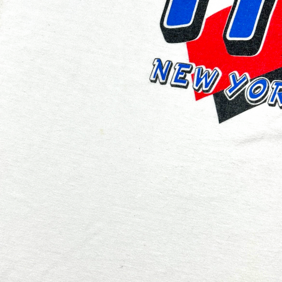 Vintage 1994 World Cup USA Italy New York New Jersey T-shirt white stain detail