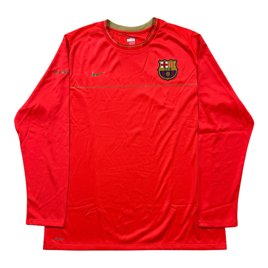 Nike FC Barcelona red long sleeve training shirt