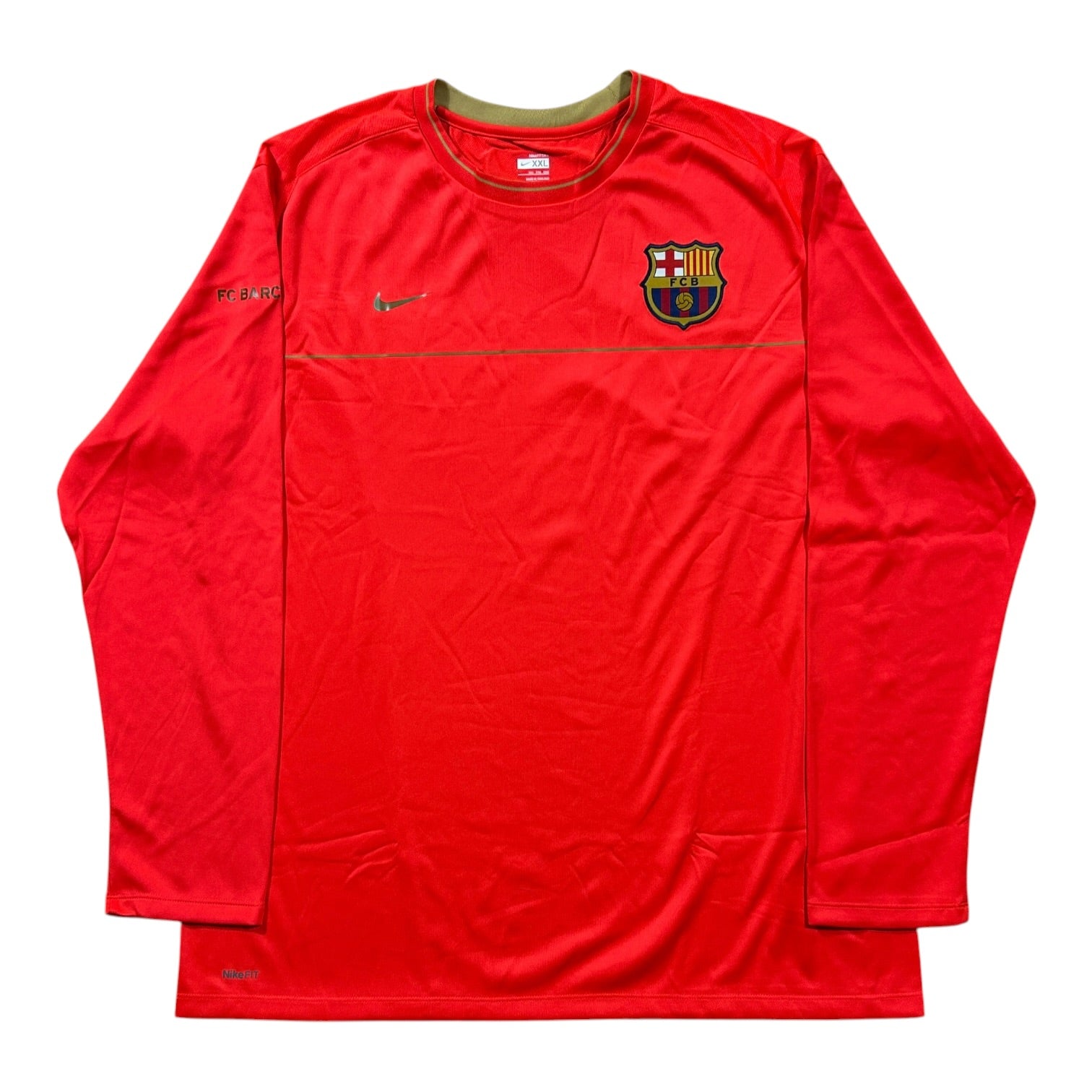 Nike FC Barcelona red long sleeve training shirt