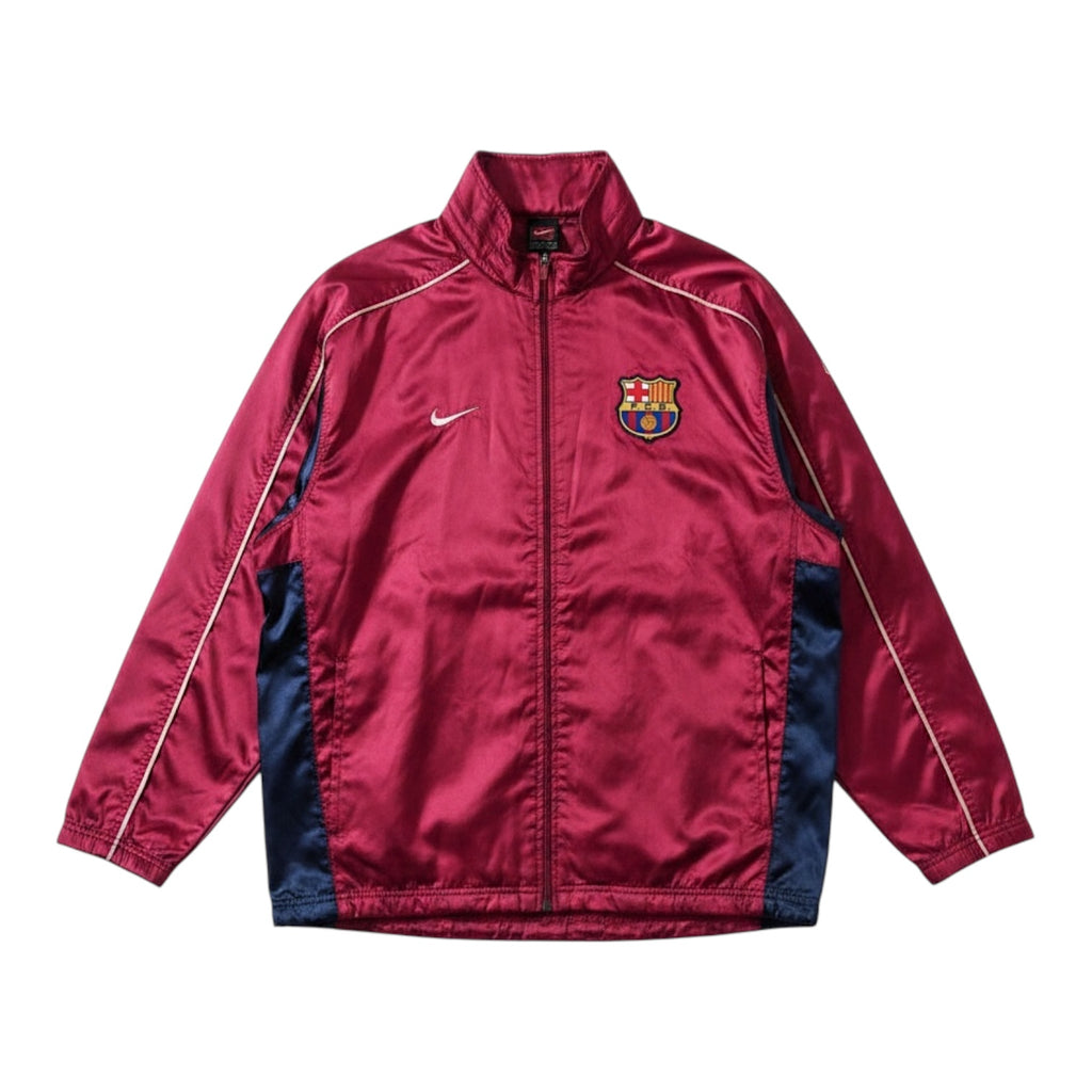 Nike FC Barcelona red satin finish windbreaker jacket