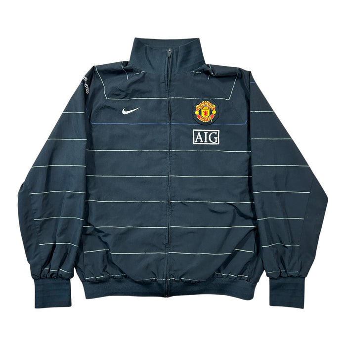 Nike Manchester United AIG black striped training jacket