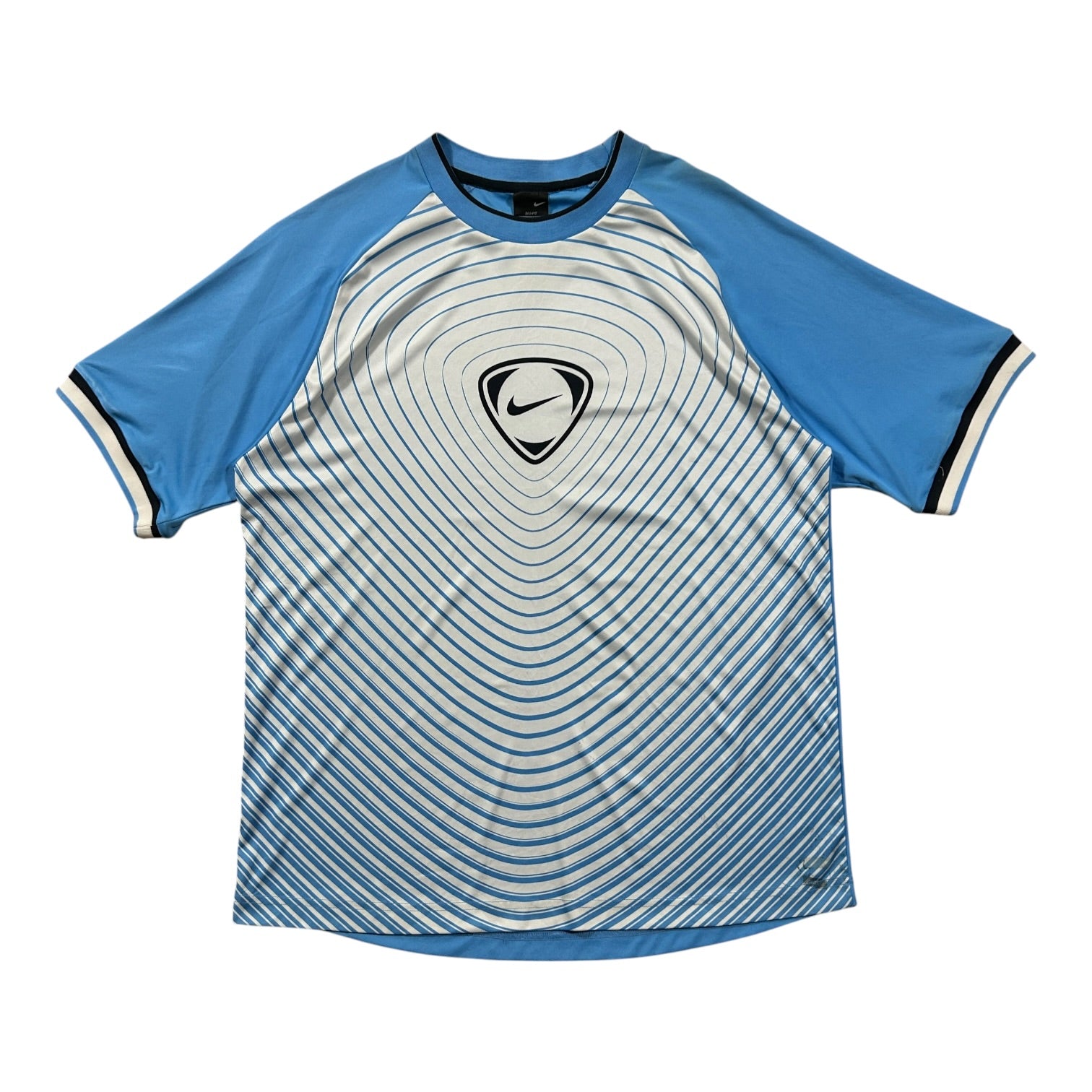 Nike Total 90 light blue and white training shirt