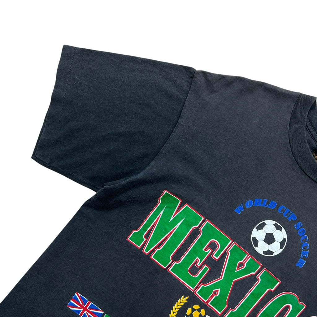 Mexico International Pride tee left sleeve and natural fade detail